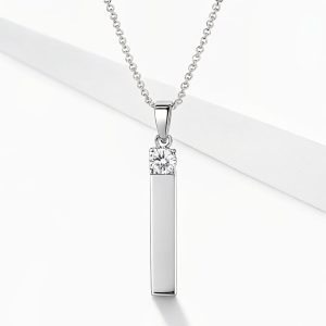 Eterna Bar Diamond Necklace