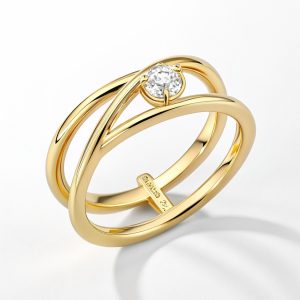 Aurora Twist Diamond Ring