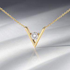 V Radiance Diamond Necklace